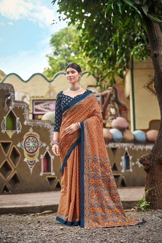 Lakhani ajrakh Wholesale sarees suppliers in India